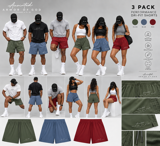 Armor of God Anointed SHORTS - 3Pack