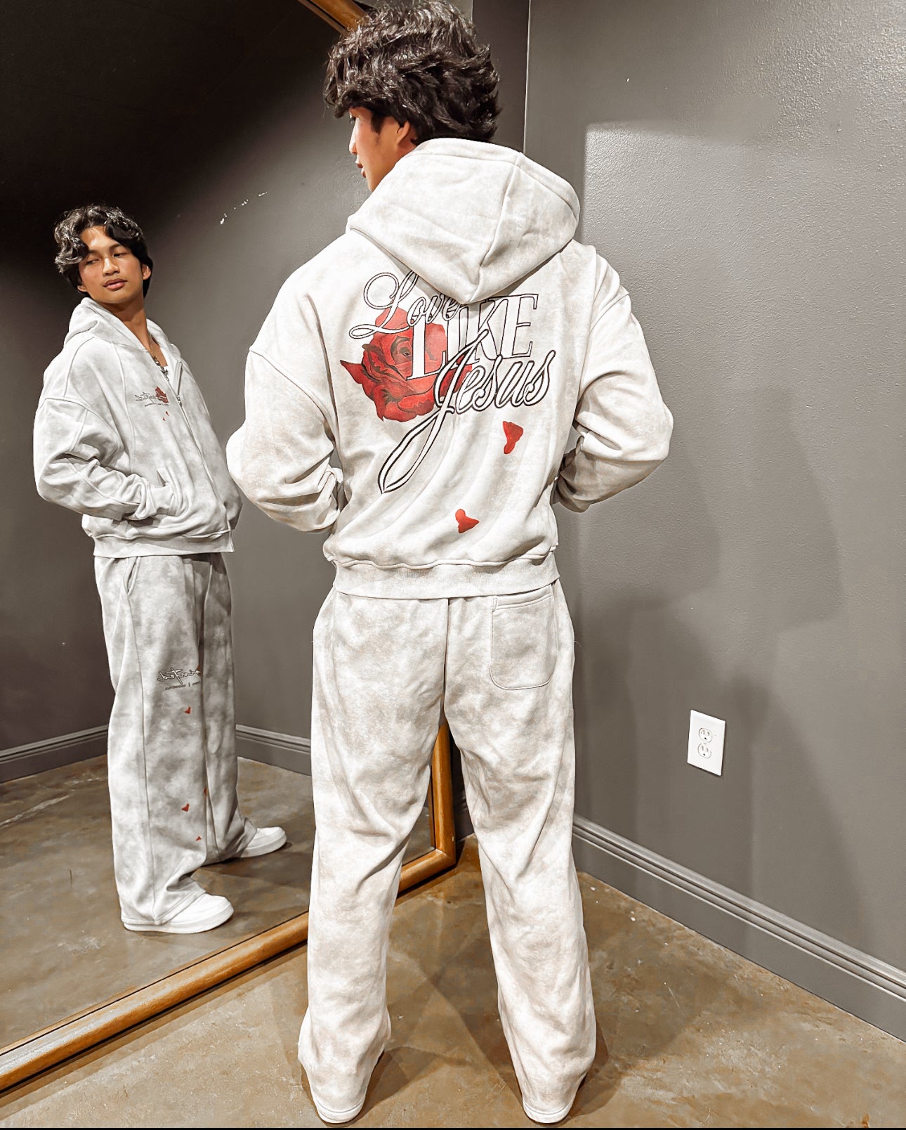 Love Like Jesus Zip Up Sweatsuit