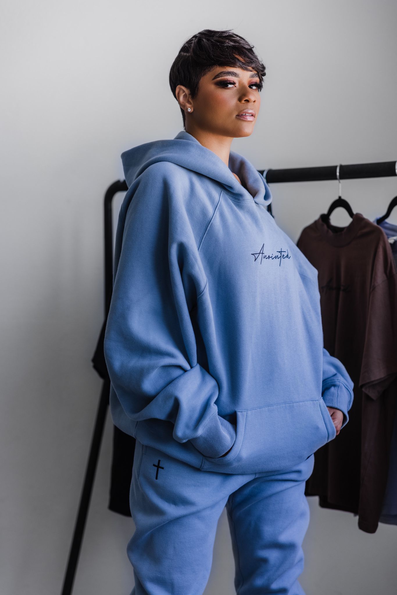 ANOINTED Blue Hoodie