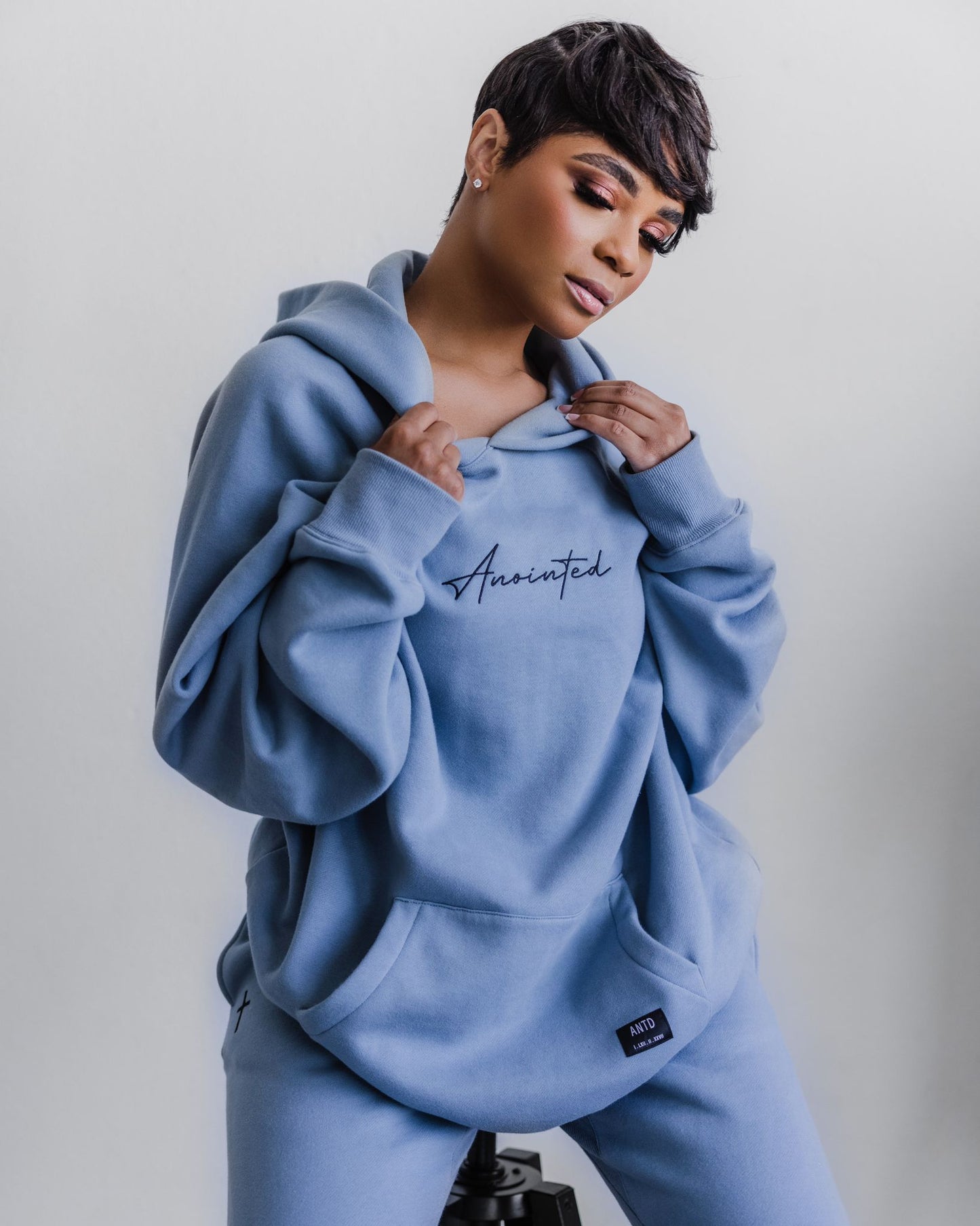 ANOINTED Blue Hoodie